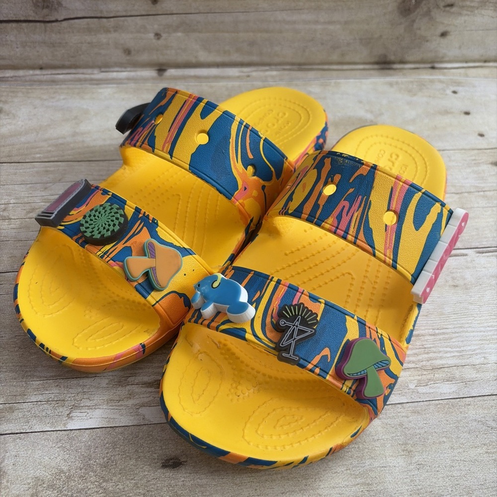 CROCS DIPLO X SLIDES CLASSIC SANDAL M7 W9 TAKE A WALK ON THE WEIRD SIDE